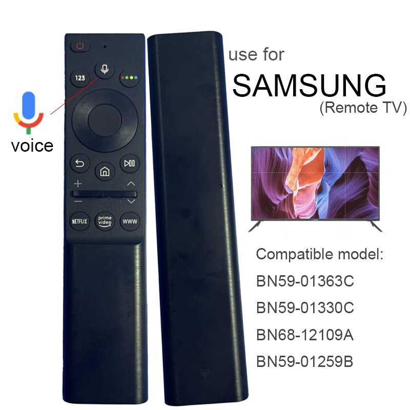 ของแท้ รีโมทสากล คำสั่งเสียง remote รีโมททีวี Samsung Smart 4K 8K TV รีโมท  BN59-01363C