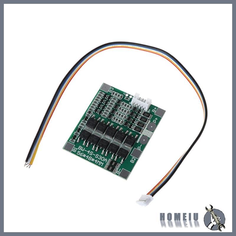 HOMEIU 4S 30A 3 7V สําหรับ w Balance 3 7V LiFe 18650 สําหรับแผ่นป้องกัน