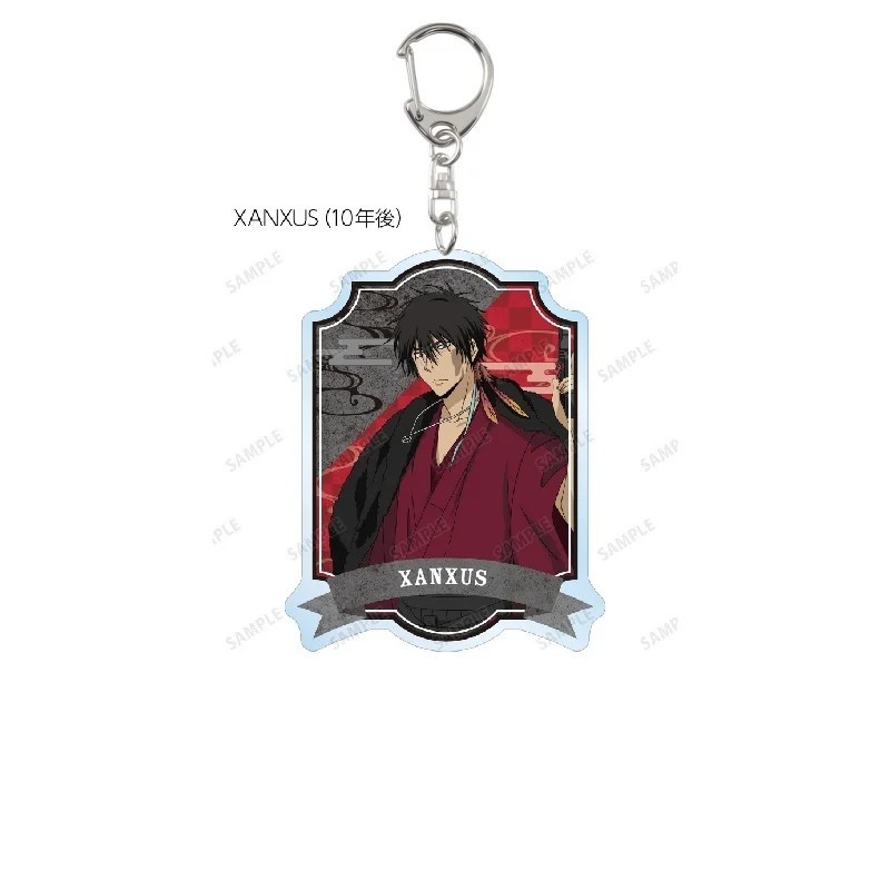 อะนิเมะพวงกุญแจ Katekyo Hitman Reborn KHR ตัวอักษร Xanxus Hibari Kyoya Sasagawa Ryohei Miura Haru Mi