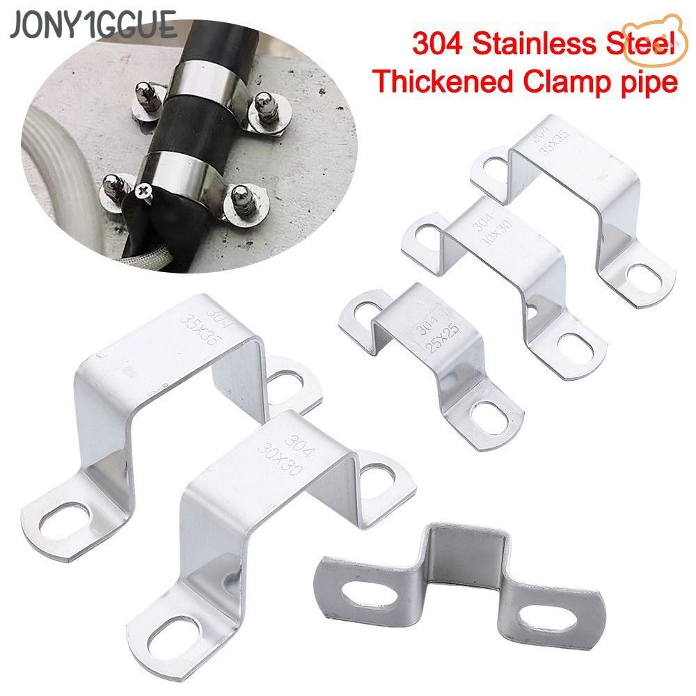 JONY1GGUE แคลมป์ท่อ Horseback, M-รูป U สี่เหลี่ยมผืนผ้าสแควร์ยึดหัวเข็มขัด Ohm Tube Card, Thicken คล