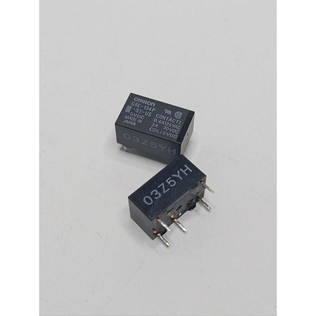 มือ1new Relay Omron (G6E-134P) 5v 12v 5ขา 2A สีดำ พร้อมส่งจากไทย🇨🇷🛻