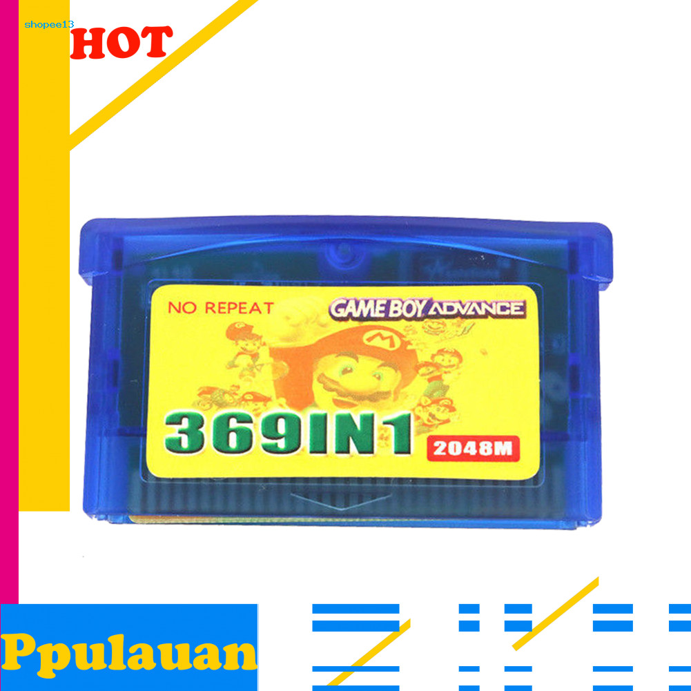 369 in 1 US Version Game Cartridge การ์ดเกมสําหรับ GameBoy Advance