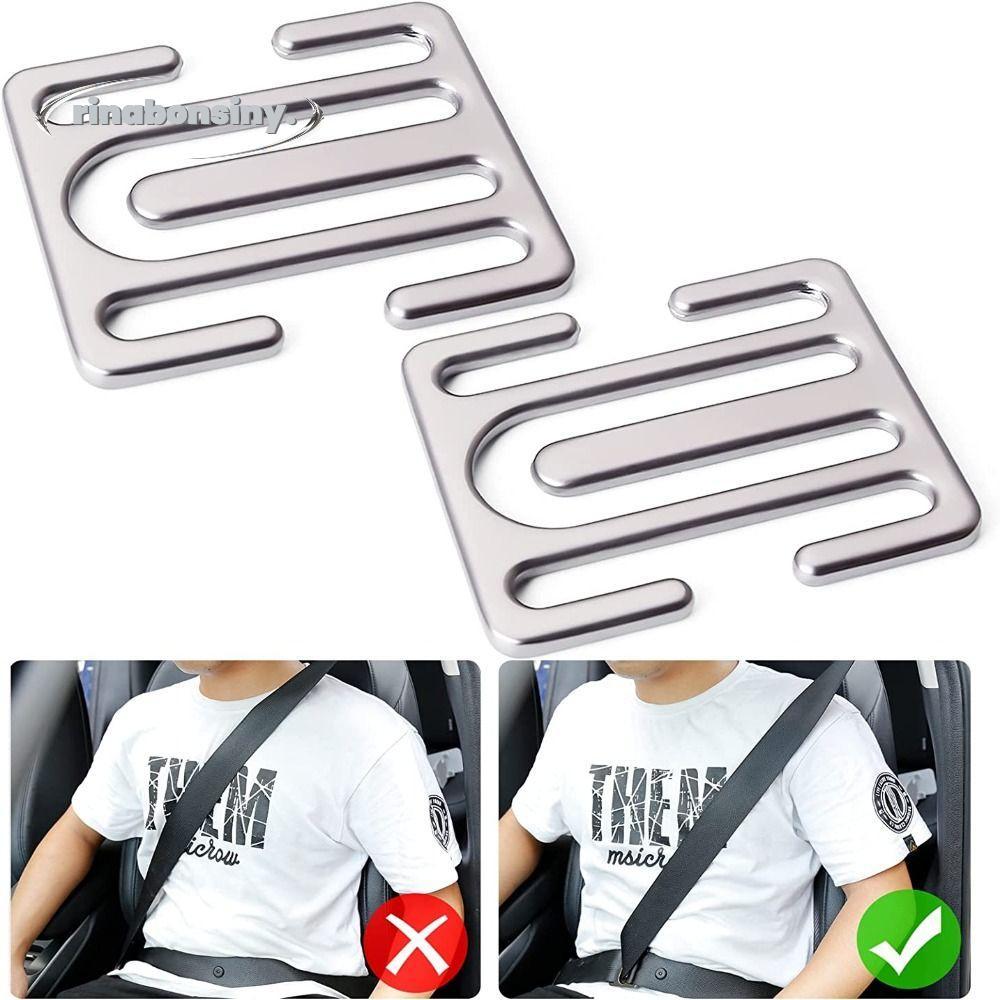 RINABONSINY สายคล้องคอไหล่ Car Safety Kids Vehicle Seat Belt Clips