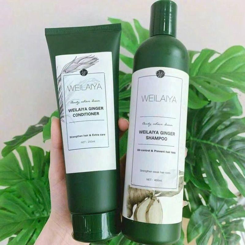 Vietnam Ginger Shampoo Conditioner Hair Nourishing Set Dau Goi Gung Ha Thu O Weilaiya3.99