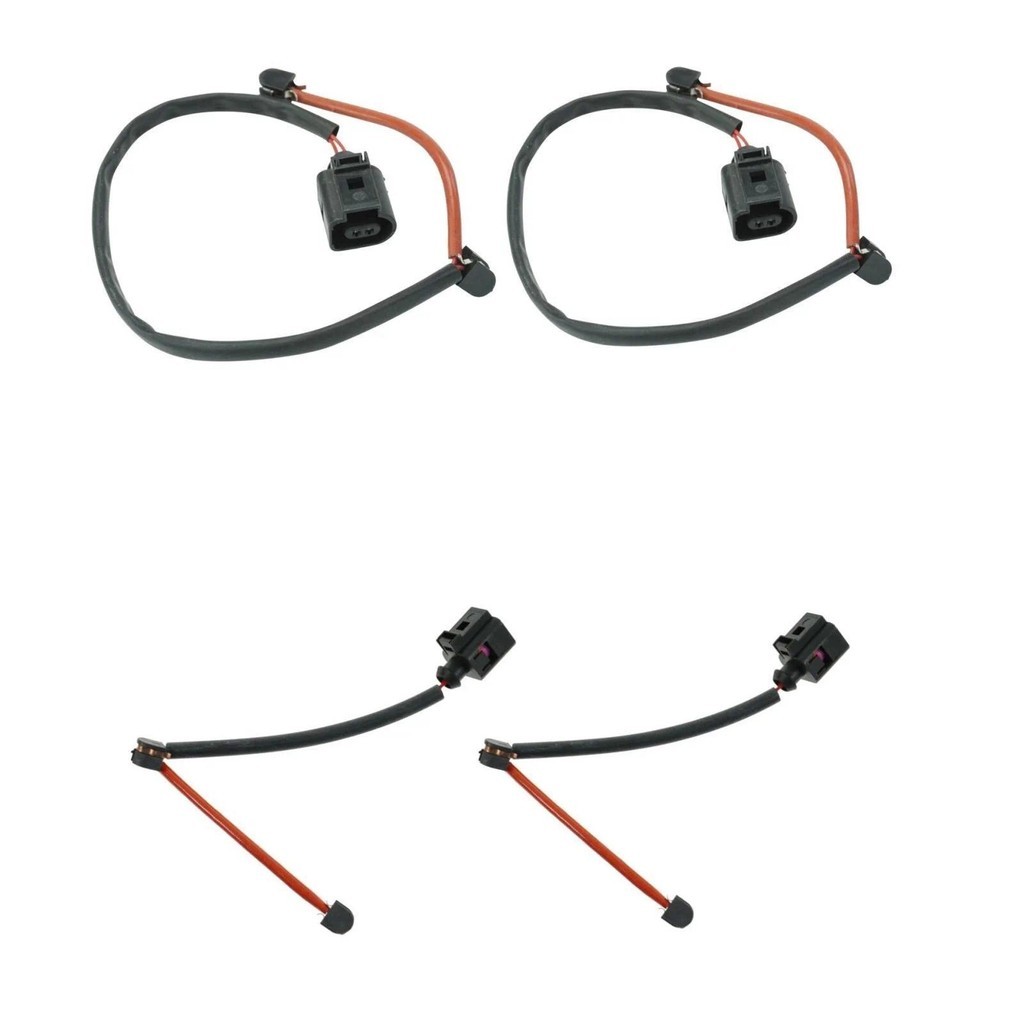 ชุด 4 ใหม่แผ่นดิสก์เบรคสวมใส่เซ็นเซอร์ด้านหน้าและด้านหลังชุดสําหรับ Audi Q7 Porsche Cayenne VW Touar