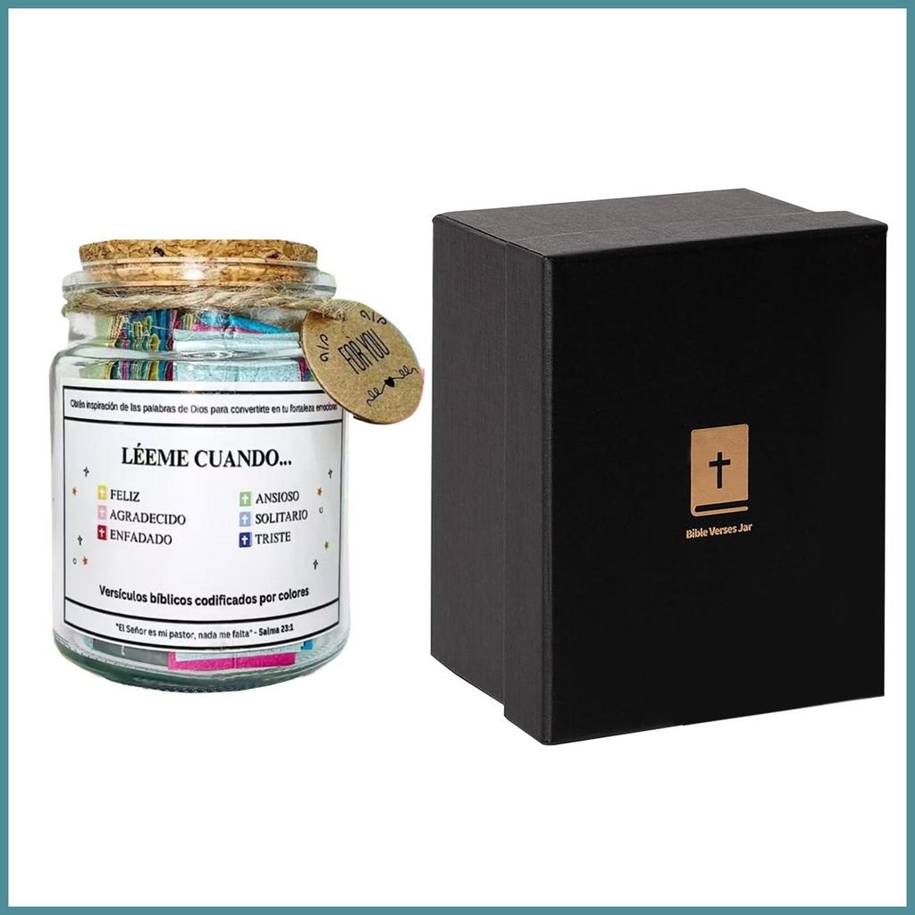 อารมณ์โถพระคัมภีร์สเปน Verse Bible Jar สําหรับอารมณ์และความรู้สึกผู้หญิงผู้ชายบวกคิดพระคัมภีร์ hanth