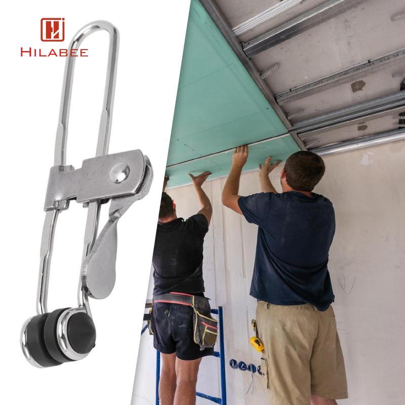 [UsusexaMY] Lever Action Grid Clamp Silver Stainless Steel Tile Mounting Clip Jewelry Cushion Clamp 