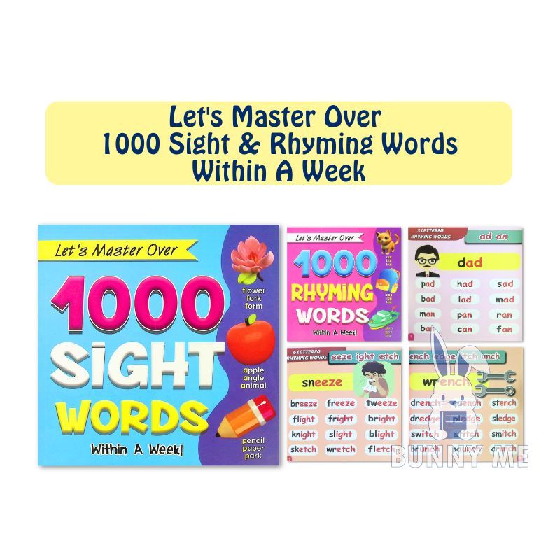 [BUNNY] Mind To Mind: Lets Master Over 1000 Sight & Rhyming Words Within A Week Ages 4-7
