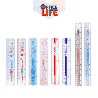 Horse(ตราม้า) ไม้บรรทัดพลาสติก รุ่น H-06 / H-14 /  ลายการ์ตู…