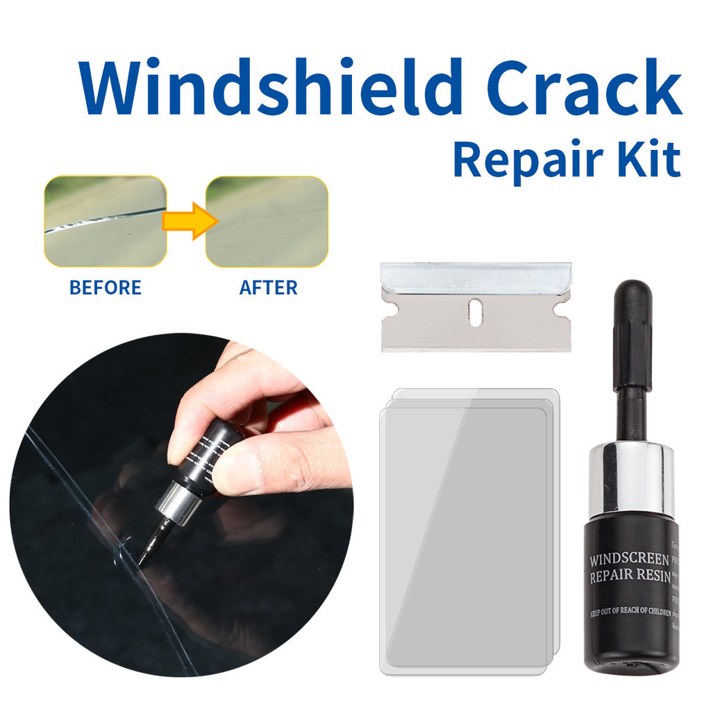 ซ่อมกระจกรถยนต์ด้านหน้ากระจก Crack Crack Bulls Eye Repair Scratch Restore กาวไม่ทําเครื่องหมาย 26.3.