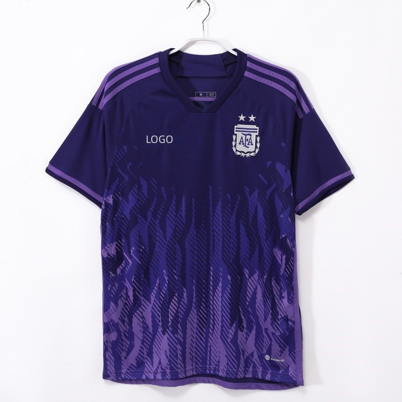 2022 Argentina Away Retro Edition เสื้อฟุตบอลแขนสั้นผู้ชาย
