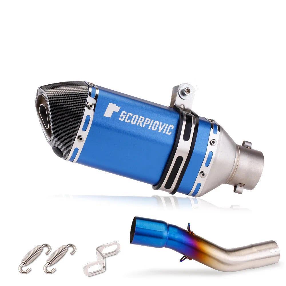 สำหรับ Suzuki GSX250 GSX250R DL250 2016-2022 หนีรถจักรยานยนต์ระบบไอเสีย Middie Link ท่อ 51MM แบบสวมพ