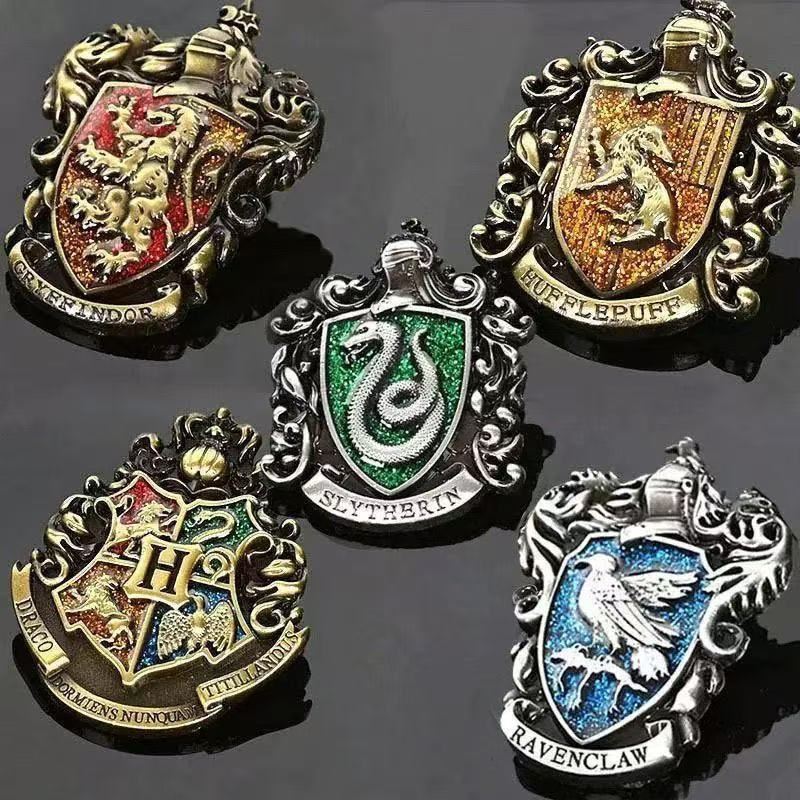TB Spot Goods#Harry Potter House Crest Gryffindor Brooch 3D Logo Anime Alloy High-Quality Set2603TT
