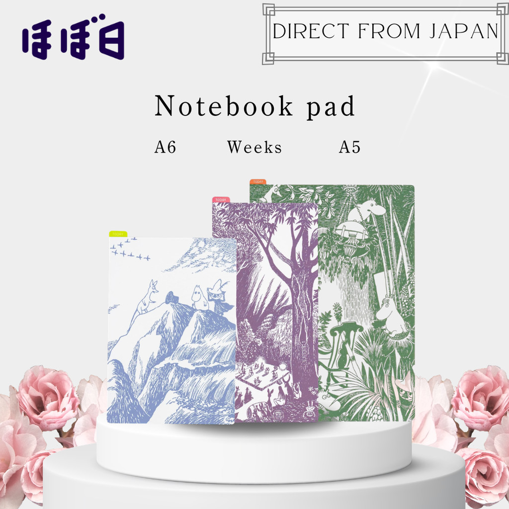 Writing Board A6/A5/Weeks Hobonichi Techo – Moomin Series From Japan