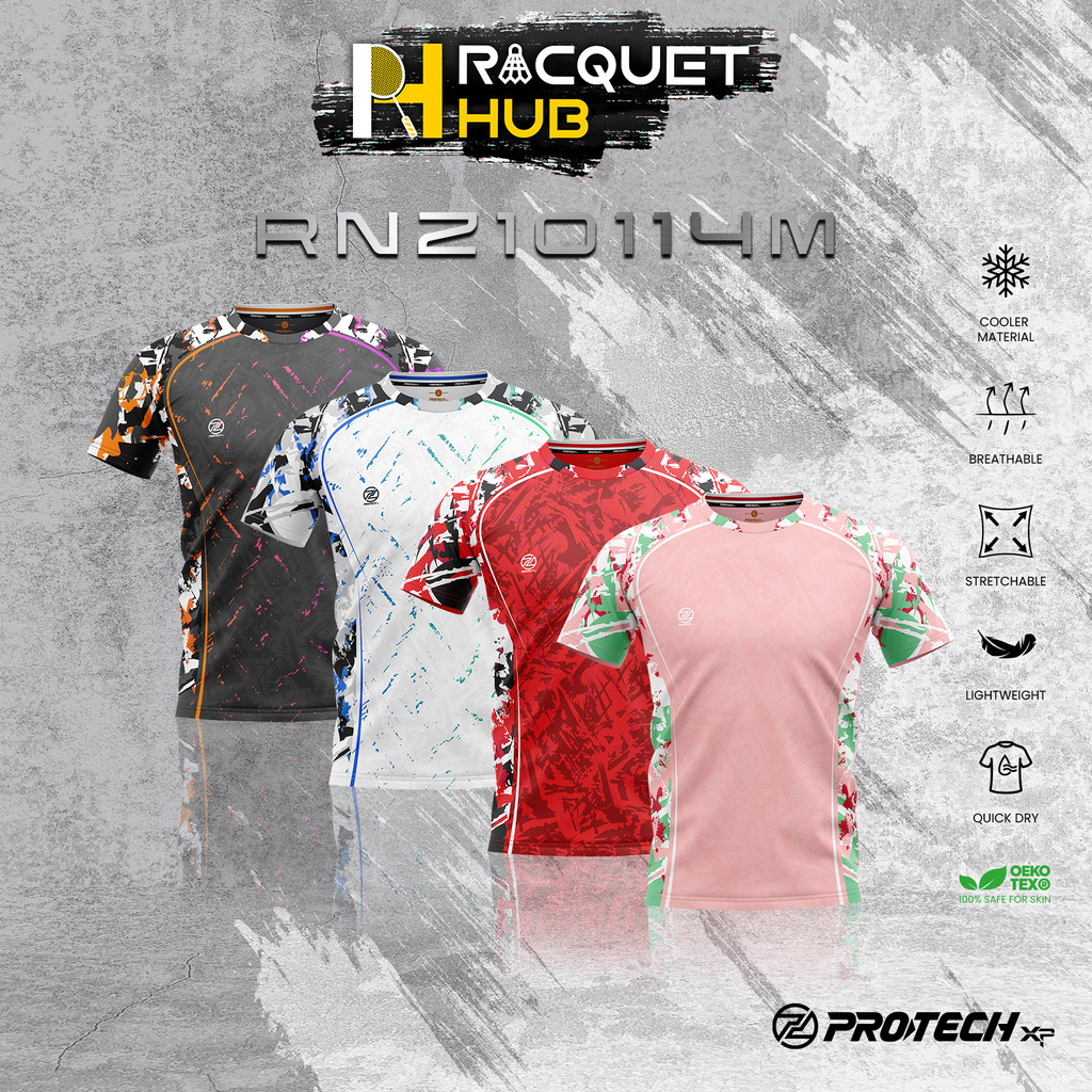 Protech Badminton "RNZ10114M" เสื้อแข่งแห้ง Fit Tournament