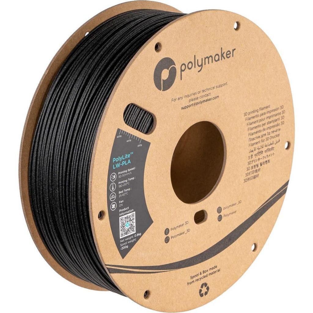 PolyLite LW-PLA 3D Filament Polymaker เส้นพิมพ์สามมิติ Ultra Lightweight เบา 1.75mm 0.8kg
