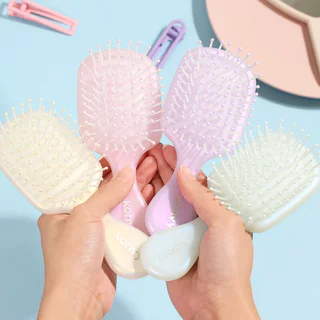Konvy Mini Air Cushion Hair Comb คอนวี่ แปรงหวีผมไซส์มินิ 1pc (Pink/Champagne/Green/Purple)