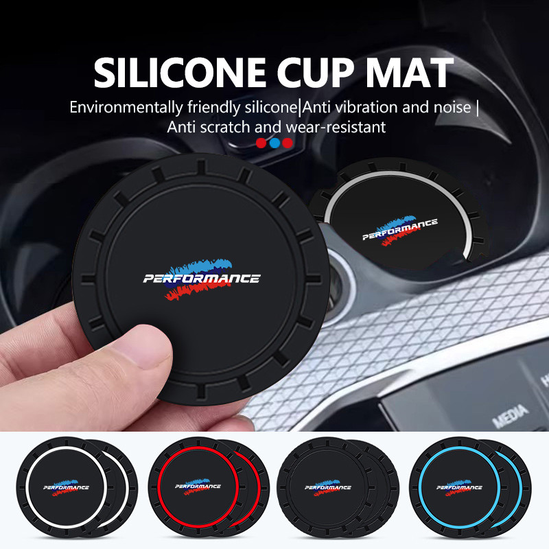 รถ Coaster ถ้วยน้ําสล็อตลื่นสําหรับ BMW M Performance E84 F10 F20 F15 F25 iX iX1 iX2 iX3 iX5 iX7