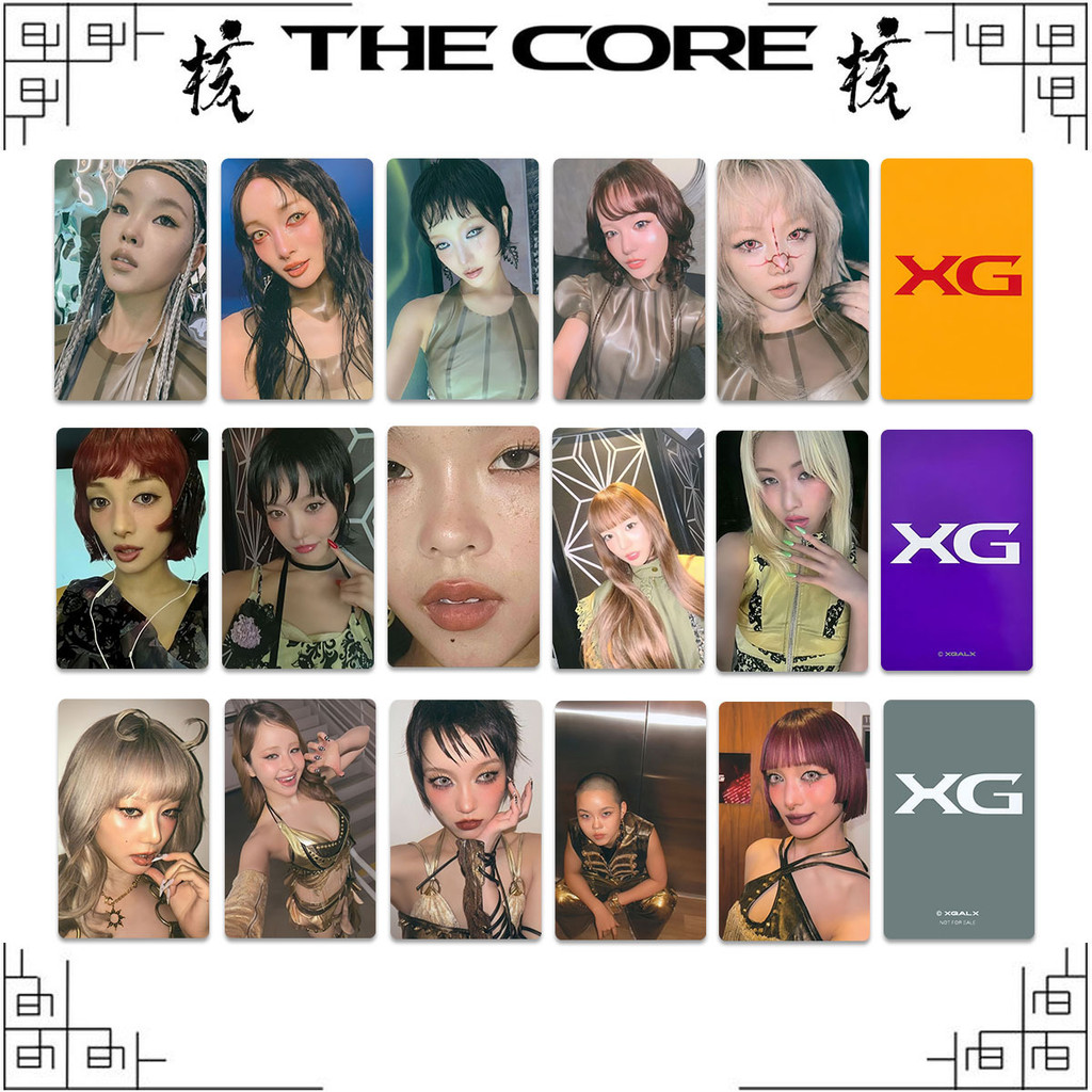 7pcs XG THE CORE AWE WOKE UP ใหม่ DNA สารส้ม KTOWN4U การ์ด Lomo การ์ด BENEFIT การ์ด KPOP Photocard J