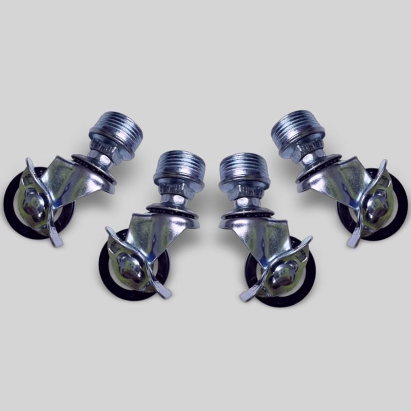 6-Pipe Universal ล้อ 360 องศาราวตากผ้าล้อท่อเหล็กล้อระเบียงแขวนล้อ 3 ซม.ท่อเหล็ก Rack Roller