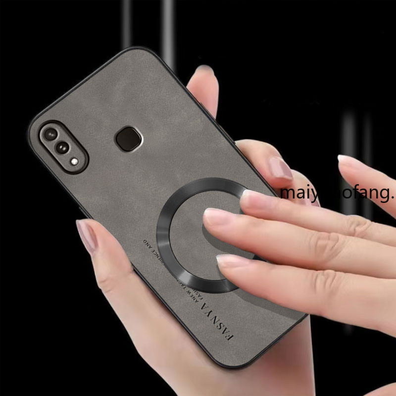ปลอก vivo v9 vivo v11i vivo y95 vivo y91 vivo y91i เคสโทรศัพท์ป้องกันการสั่นสะเทือนแหวนดูดแม่เหล็กฝาครอบป้องกันพร้อมขอบนุ่มและกันลื่นฝาหลัง ybpcxq B9LG