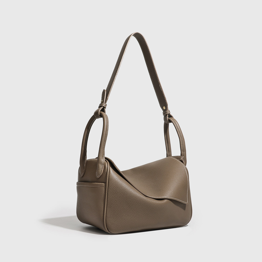 Palace Selection Ingot Bag First Layer Cowhide Pillow Bag Shoulder Messenger Bag Commuter Underarm IBV5