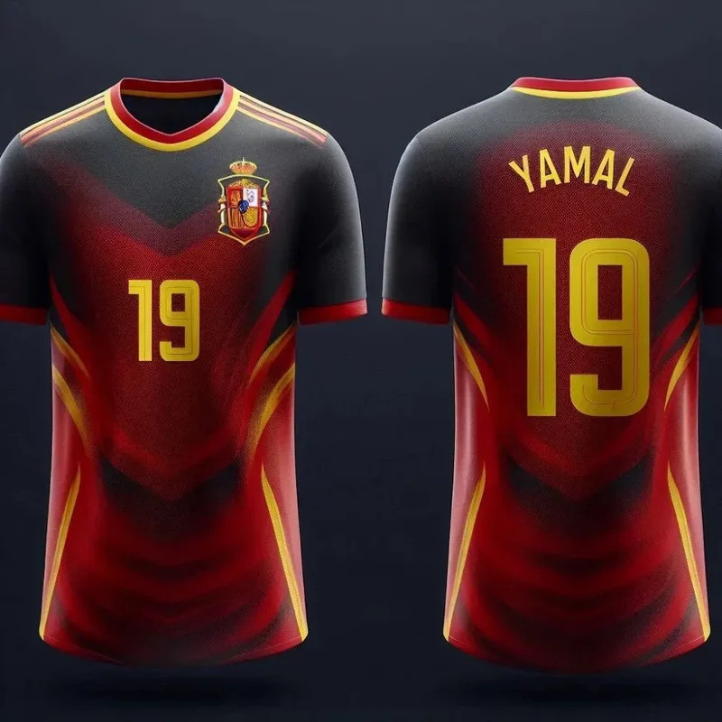 เสื้อฝึกซ้อมฟุตบอล Yamal สำหรับอากาศร้อน แห้งไว ไซส์บิ๊ก เหมาะสำหรับทีมผู้ชาย