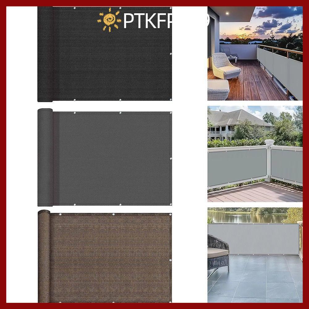 PTKFPT09 Sailing Sails, 3/5/6M กันน้ําระเบียง Shade ผ้า, คุณภาพสูงระเบียงความเป็นส่วนตัวหน้าจอผ้ารั้