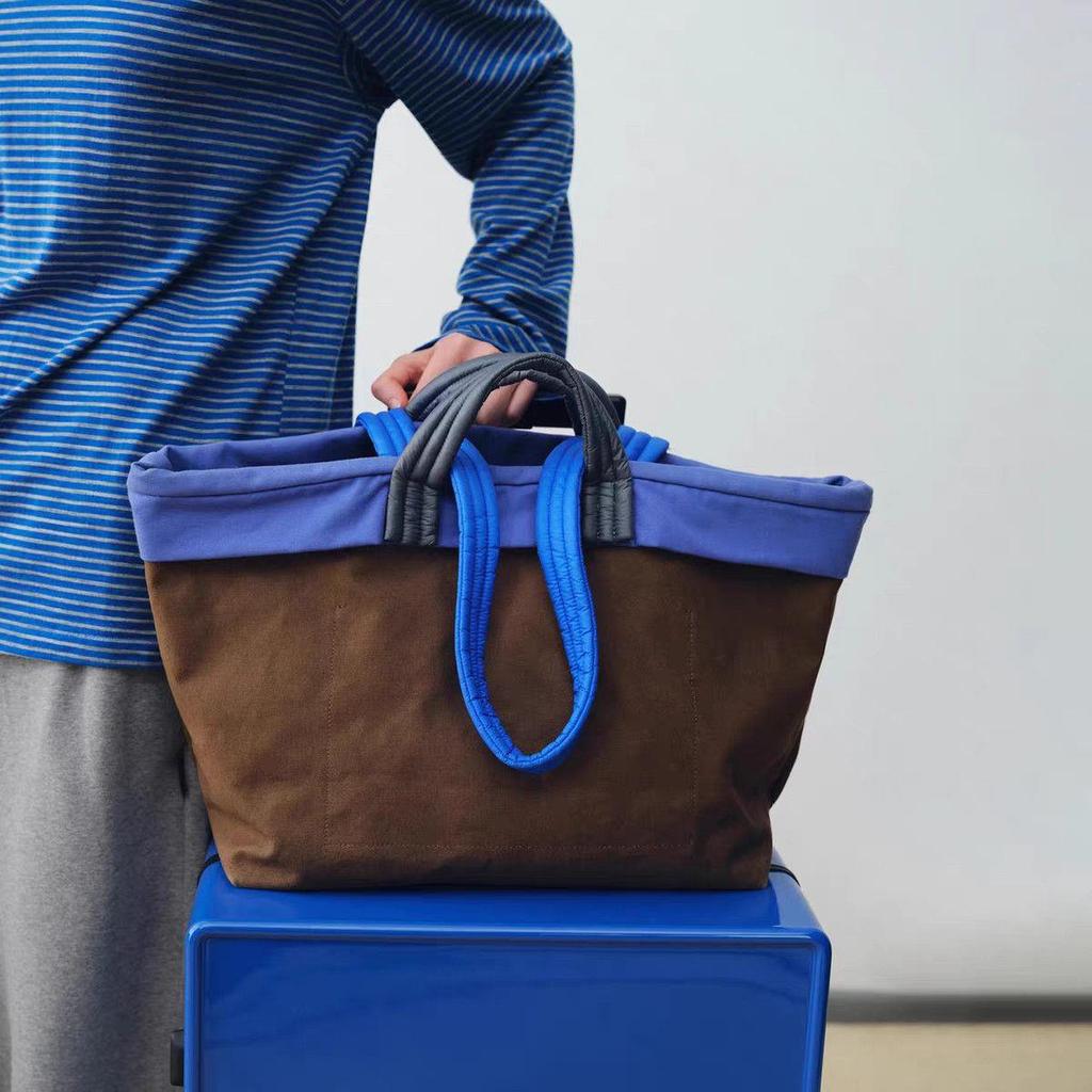 ความจุขนาดใหญ่ Tote Bag กระเป๋าผ้าใบทํางาน Commuter High-End Lazy Tote Bag กระเป๋าสะพาย