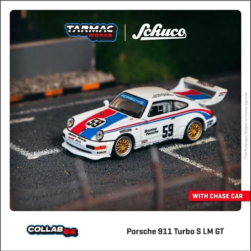 [ออกพิมพ์] 1/64 TW Porsche 911 Turbo S LM GT TARMAC WORKS Shuke Co-Branded 1: 64 Porsche 911TurboS L