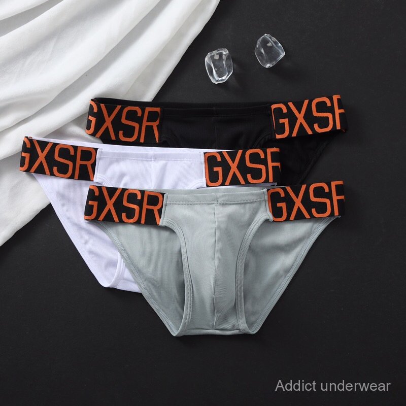 กางเกงในผู้ชาย ขสเว้า GXSR เนื้อผ้านุ่มใส่สบาย ขอบไม่ระคายเคือง เนื้อผ้าระบายอากาศได้ดี