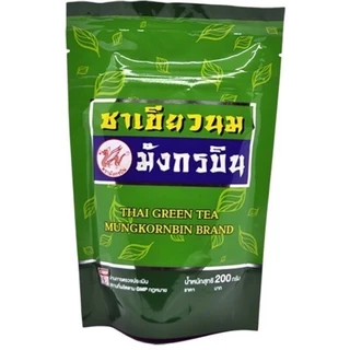 มังกรบิน ชาเขียวนม ชาเขียว ชาเขียวมังกรบิน ผงชาปรุงสำเร็จ​ ขนาด​ 200​ กรัม