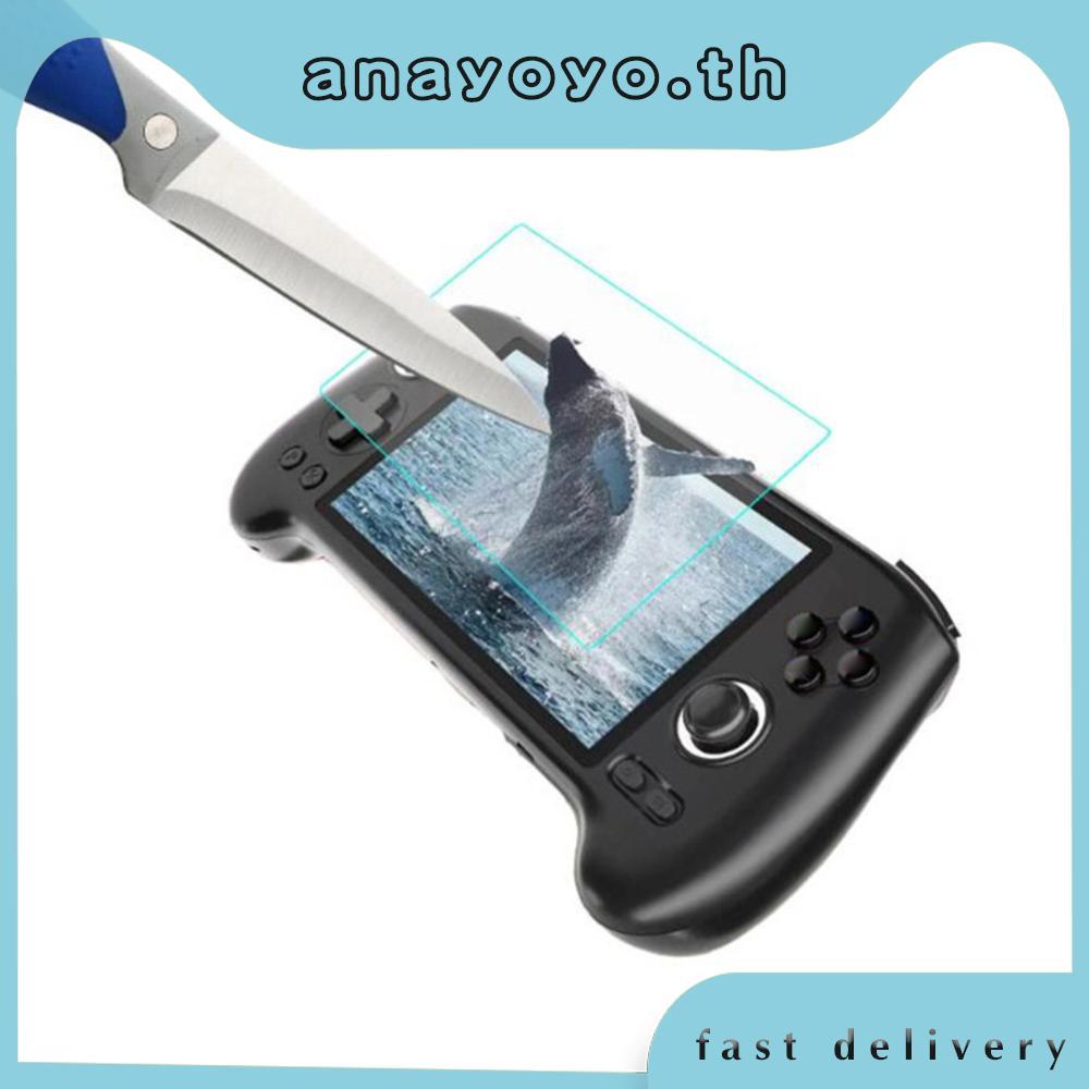 กระจกนิรภัยป้องกันหน้าจอ Scratch-proof HD ป้องกันกระจกนิรภัยใช้งานร่วมกับ Anbernic RG556