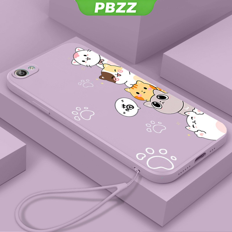 PBZZ เคสซิลิโคนนิ่ม ลายแมว DZMM01 สําหรับ vivo Y81 Y81i Y83 y53 y55 v5s v5 vivo y71 y71i y71a