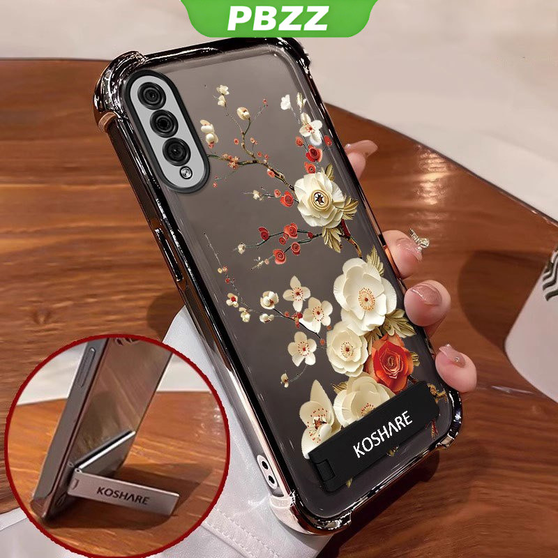 PBZZ เคสสําหรับ samsung a50s a30s a50 a70 a750 a7 2018 เคสโทรศัพท์ Softcase ซิลิโคนกันกระแทกใหม่ออกแบบความงามดอกไม้ผู้ถือ SJCBZZH01