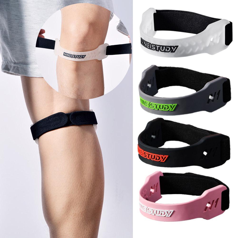 ปรับซิลิโคนเข่า Patellar Band Tendon สนับสนุนกีฬา Strape สายรัด Shock Pads ป้องกัน T2s0