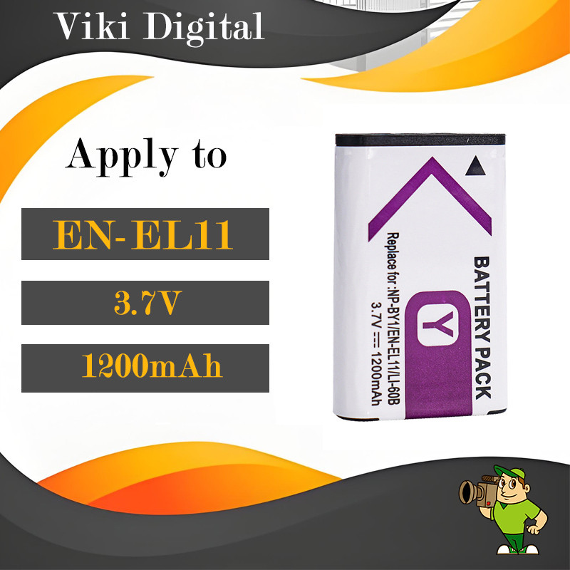 แบตเตอรี่ EN-EL11 สำหรับ Nikon กล้อง Coolpix S01 S02 Coolpix S550 S560