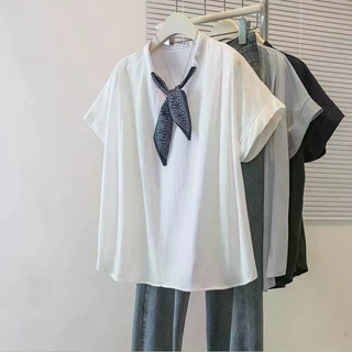 ส่งไวจากไทยBreezeS-4XL พลัสขนาดเกาหลีหลวมแขนสั้นเสื้อยืดผู้หญิงฤดูร้อนใหม่หลวมเสื้อยืดฤดูร้อนสำหรับสุภาพสตรี