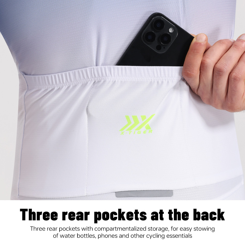 X-TIGER ผู้ชายขี่จักรยาน Jersey ฤดูร้อน Breathable Pro แขนสั้นขี่จักรยาน Maillot Anti-UV SPF 50+ Mountain Road ขี่จักรยานเสื้อผ้า — صورة 6