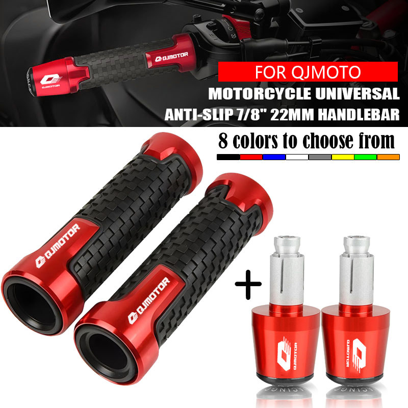 สําหรับ QJMOTO QJMOTOR SRT800 800SX SRT600 SRK800 SRK600 รถจักรยานยนต์ 7/8 22 มม.ลื่นมือจับปลายบาร์ป