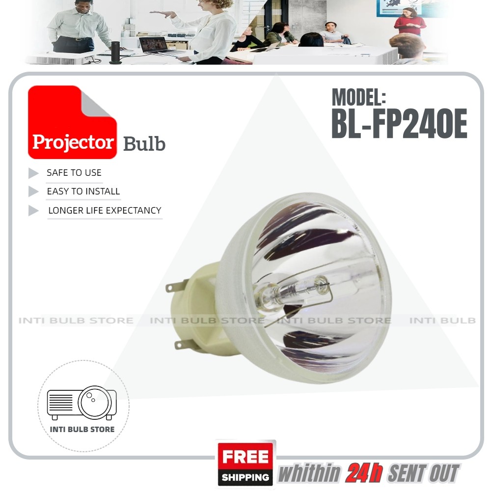 เปลี่ยนโมดูลโคมไฟโปรเจคเตอร์หลอดไฟ BL-FP240E สําหรับ OPTOMA UHD60 UHD65 UHD550X UHD300X UHD350X UHD4