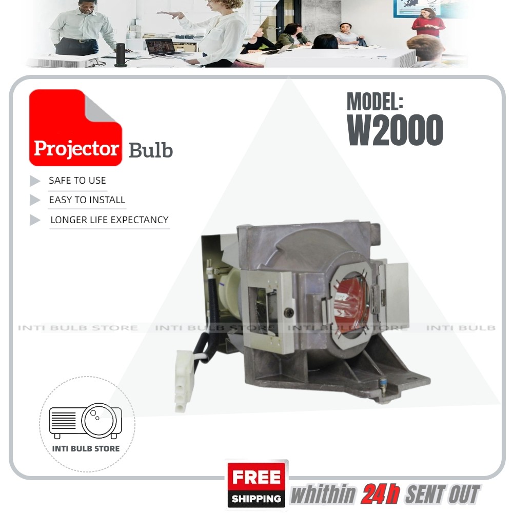 สําหรับหลอดไฟโปรเจคเตอร์ BenQ w2000