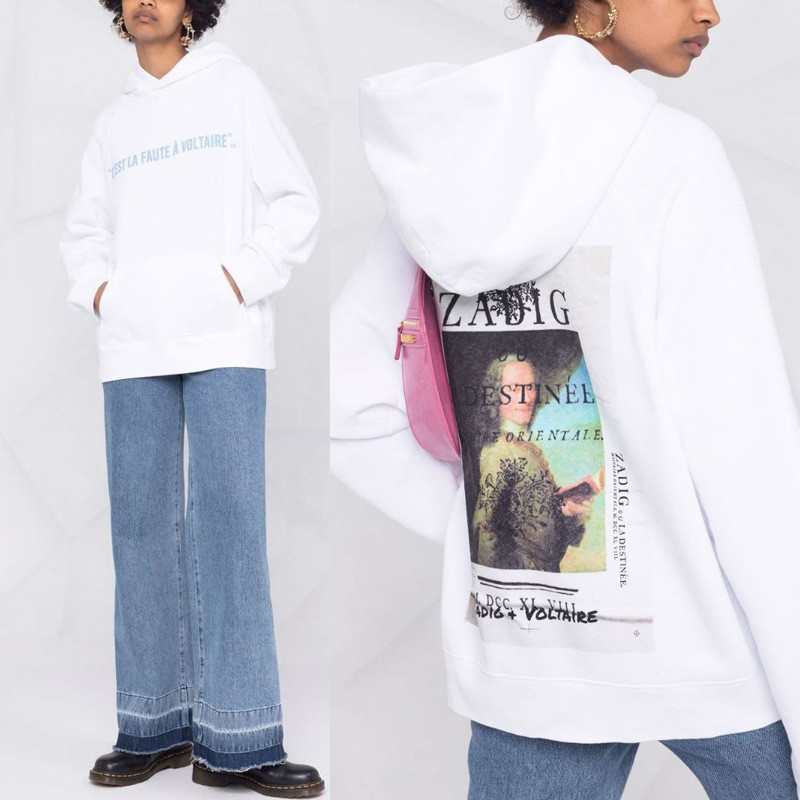 ECTW ZADIG&VOLTAIRE 21New autumn and winter French-style women's clothing photo series digital print