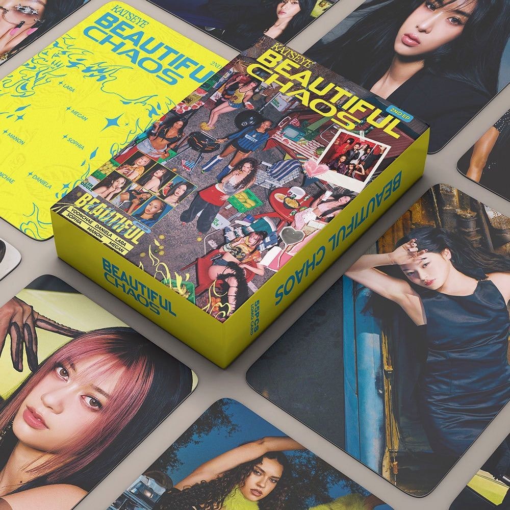 55 แผ่น Cross-Country KATSEYE Photocard Cat Pupil BEAUTIFUL CHAOS