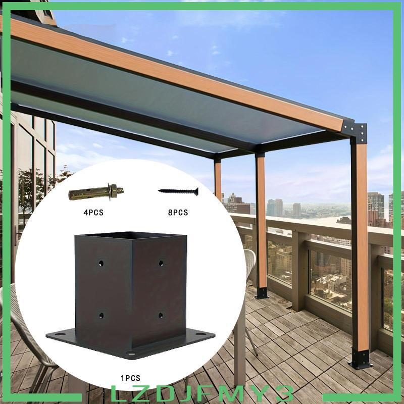 [Lzdjfmy3] Pergola Bracket Post Base Post Bracket โรงแรมบ้านงานไม้สกรูฮาร์ดแวร์สําหรับ Park กลางแจ้ง