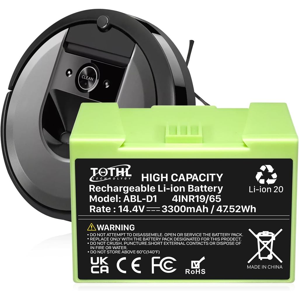 TQTH สําหรับ iRobot Roomba i7 แบตเตอรี่ ABL-D1 สําหรับ iRobot Roomba i8 i8+ i7 i7+ j7 j7 7 + i4 i4 i