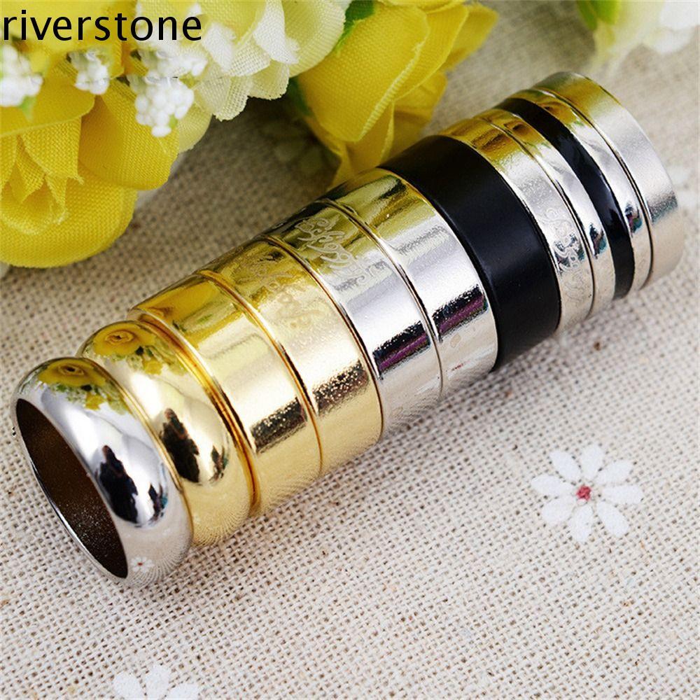 RIVERSTONE แหวนวิเศษแม่เหล็ก แผ่นเงินทอง 18/19/20/21 มม. อุปกรณ์มายากล Circular Arc สําหรับแสดงมายากล Wizard PK Ring Street Stage