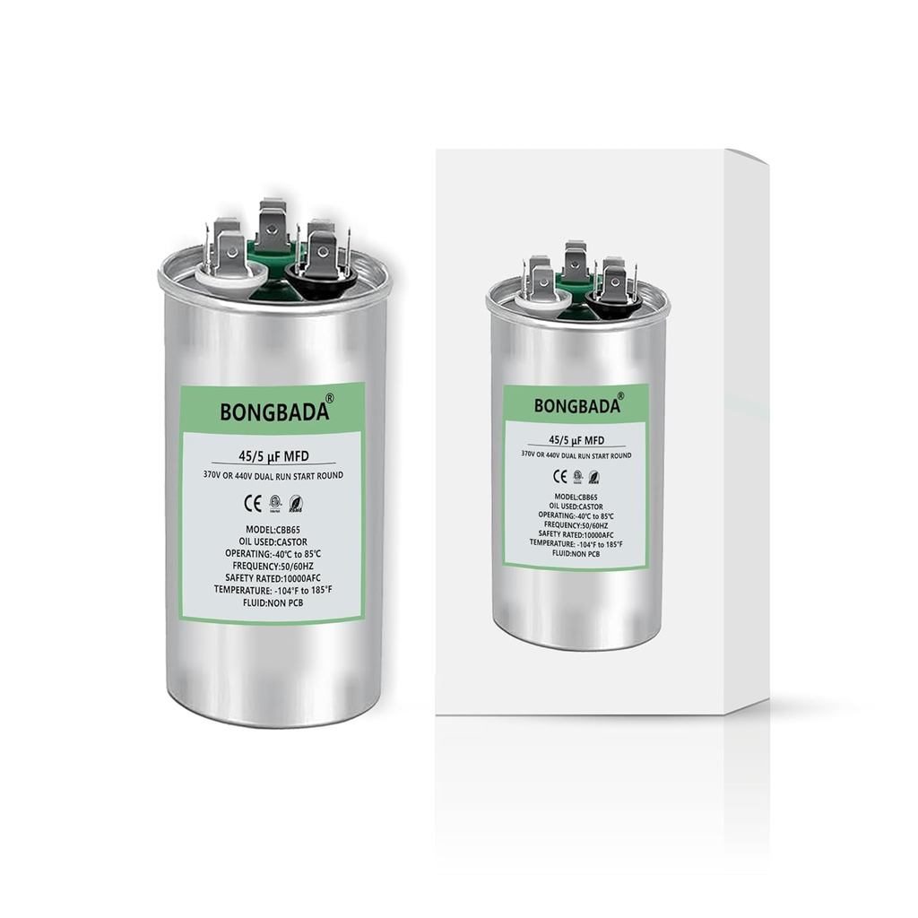 35+5 MFD 370VAC หรือ 440VAC Dual Run Start รอบ A/C Capacitor CBB65 CBB65B Air Conditioner Capacitors