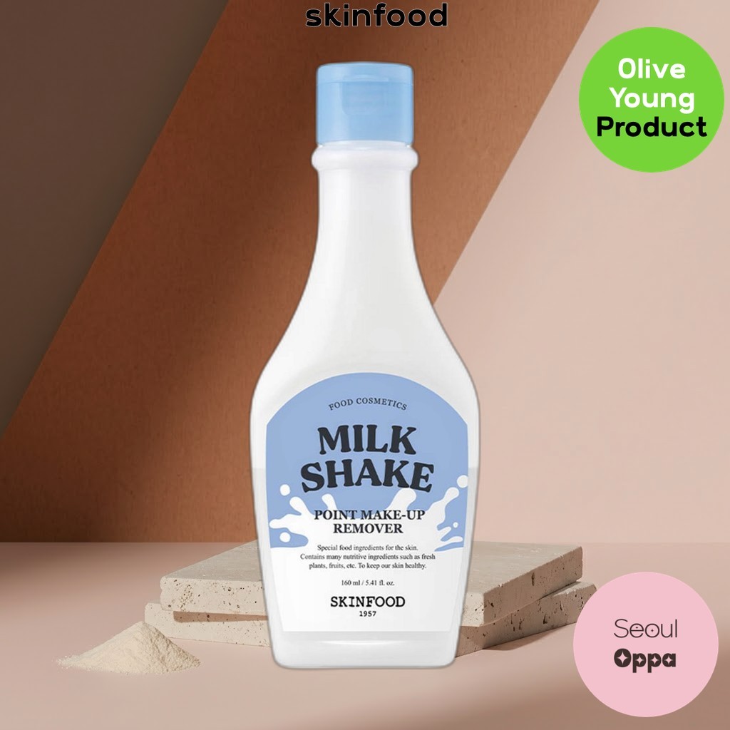 [skinfood] Milk Shake Point Make-up Remover 160ml, 1pc / Korean Make-up Remover / สูตรอ่อนโยน by Seo