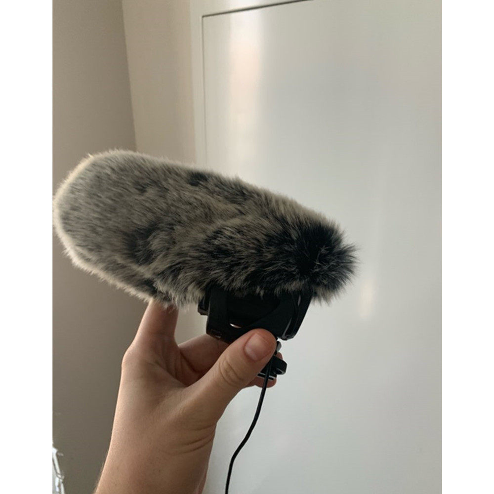 เหมาะสําหรับ RODE RODE PRO + ไมโครโฟนเสื้อกันหนาวกันลม RODE PRO + Windproof Fur Cover รองรับการปรับแ